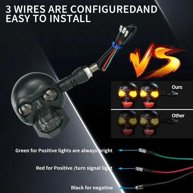 Skull Turn Signals 2pecs..1499.4pecs...2499.